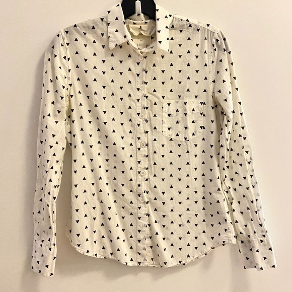 Band of Outsiders Limited Edition Atari Asteroids White Button Down Shirt Size S - Picture 1 of 6